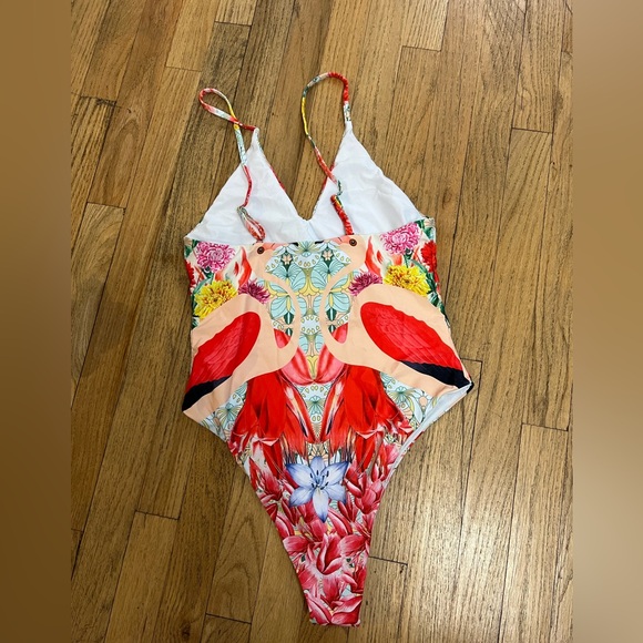 Tropical Floral One Piece Swimsuit - Picture 2 of 7